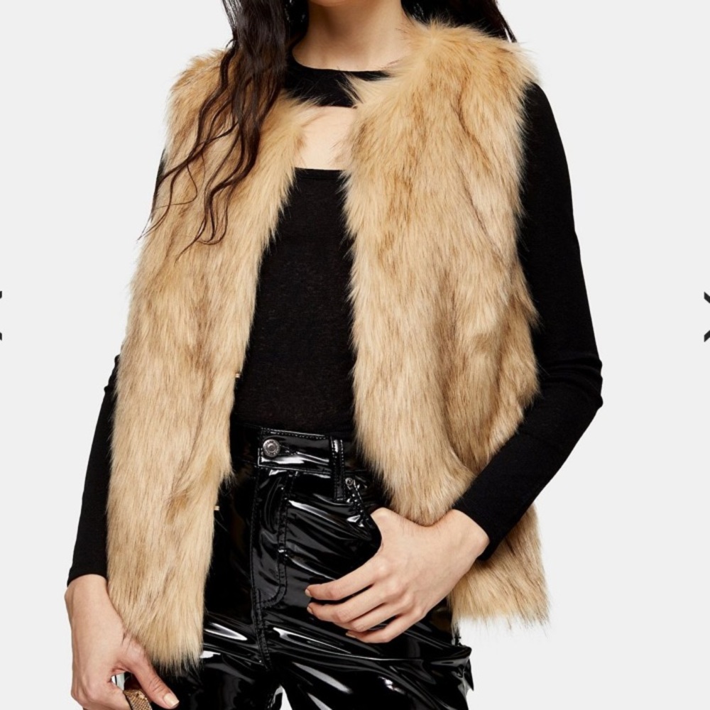 Faux fur vest